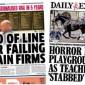 Labour 'vow to nationalise rail' and school stabbing