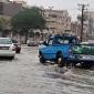 وضعیت خودرو‌ها در آبگرفتگی خیابان‌های شهر شوش خوزستان (فیلم)