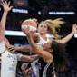 Kelsey Plum scores 37 points to lead the Sparks to an 84-67 win in the Valkyries' debut