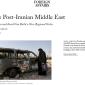 The 'post-Iranian Middle East' proposed by Israel 