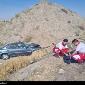 واژگونی سمند در دانسفهان با یک فوتی+تصویر