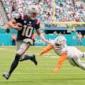 Maye accounts for 3 TDs and Patriots top Dolphins 33-27 for Vrabel's 1st win as New England coach