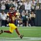 Commanders' Jayden Daniels will not practice earlier than Friday because of injured knee