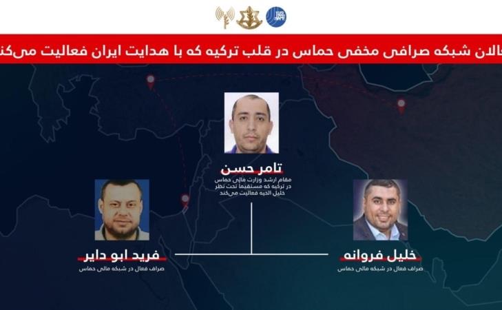 ارتش اسرائیل: افشای شبکه صرافی مخفی حماس در ترکیه، تحت هدایت جمهوری اسلامی