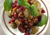 Zeytoon Parvardeh-Persian Olive, Pomegranate and Walnut Salad